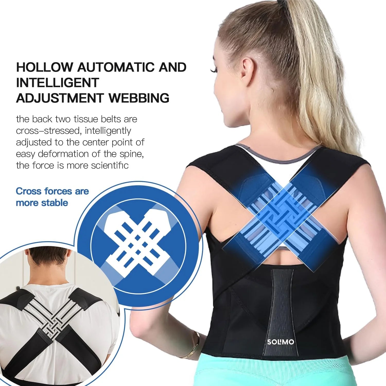 🧍‍♂️ Premium Posture Support Belt | Soft, Adjustable, and Easy to Use 🧍